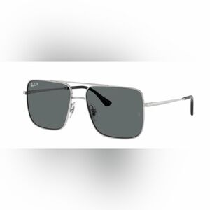 Ray-Ban Silver Frame Sunglasses with Dark Gray Lenses